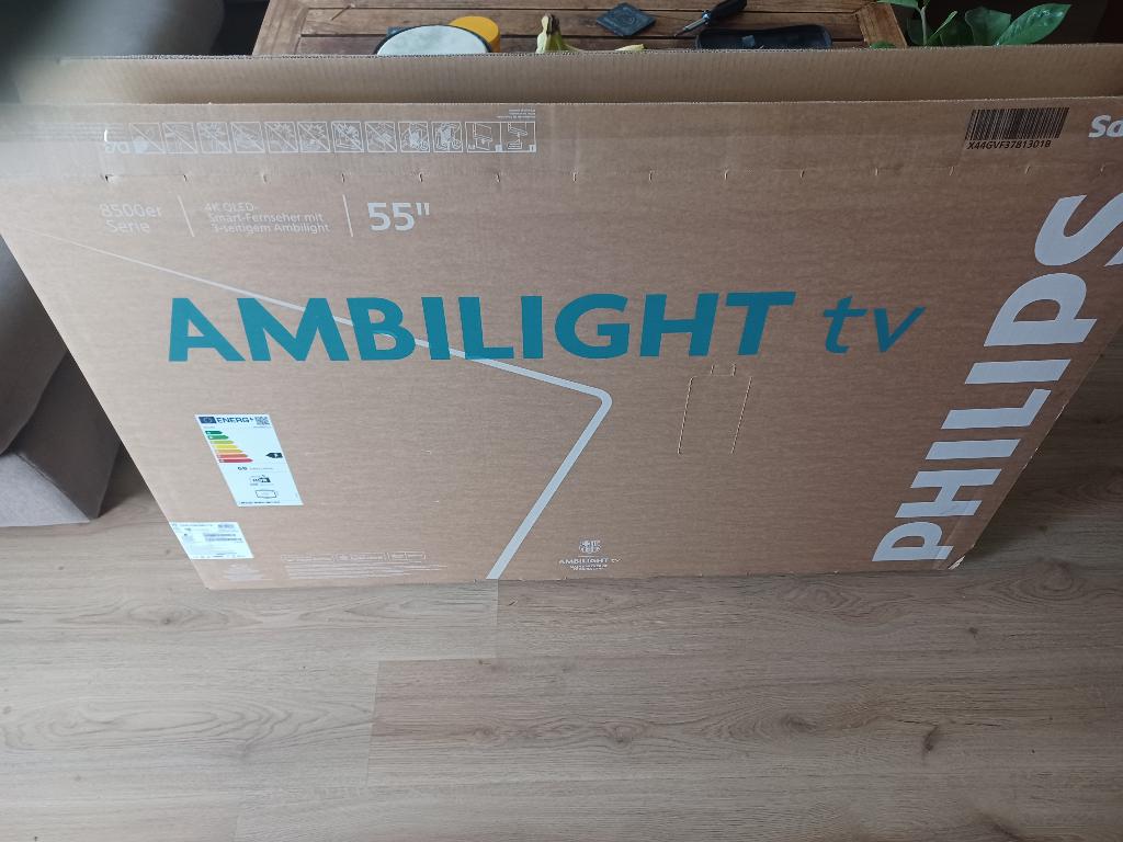 55inch Philips ambilight 8500 series te koop, Ophalen, Philips, QLED, 50 Hz