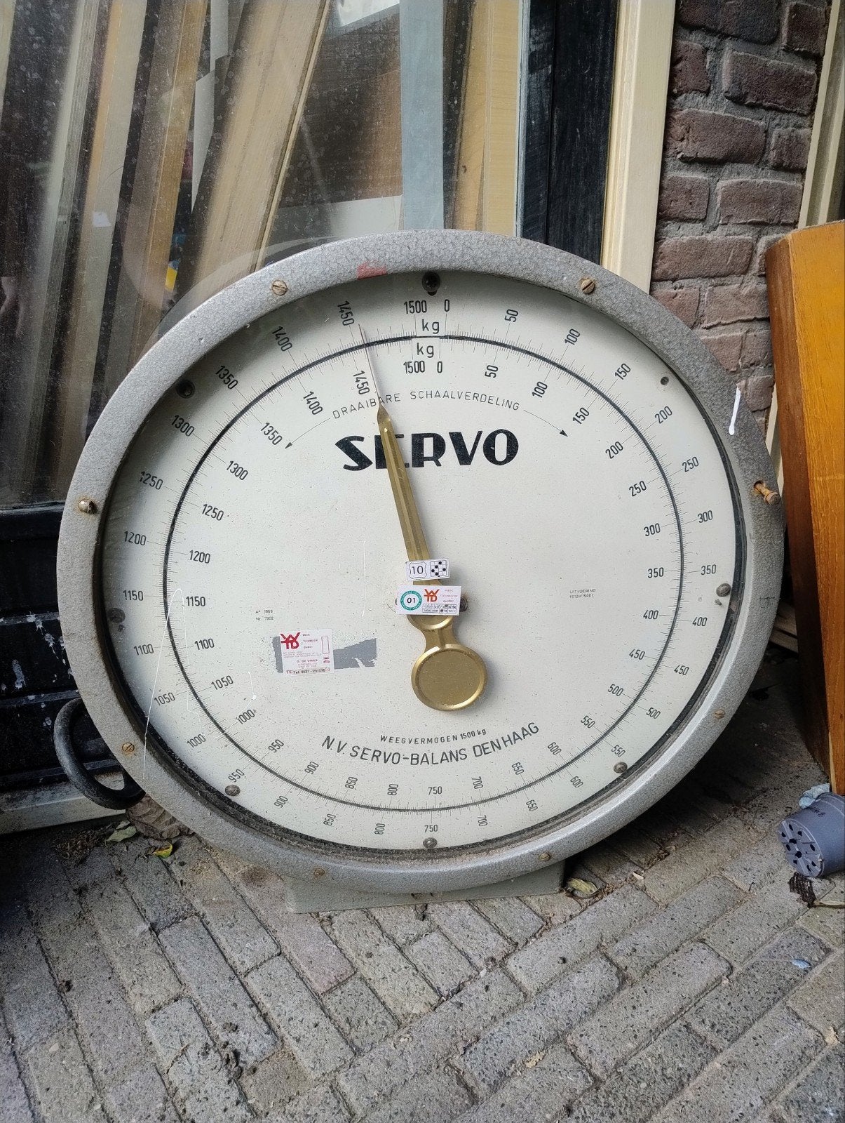 Vintage Weegschaal Meter, Verzamelen, Ophalen, Huis en Inrichting