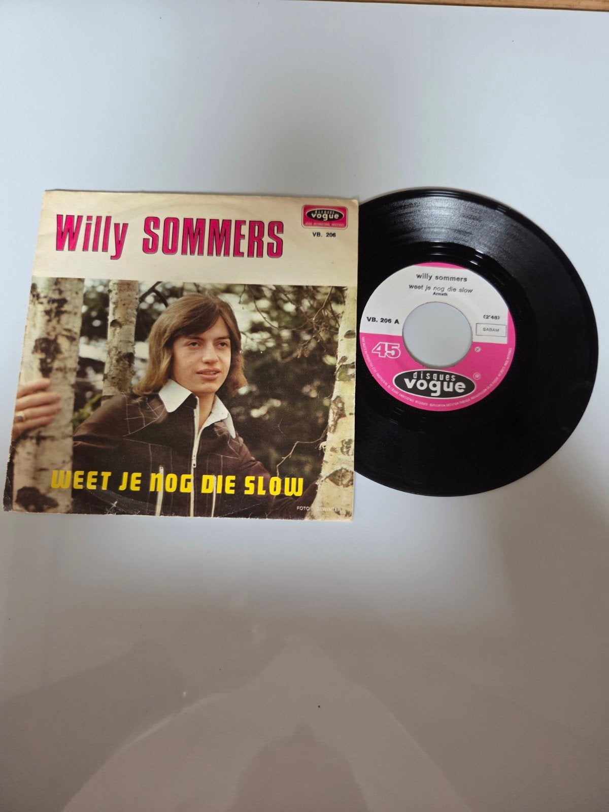 Willy Sommers - Weet je nog die slow, Ophalen of Verzenden, Zo goed als nieuw, 7 inch, Nederlandstalig
