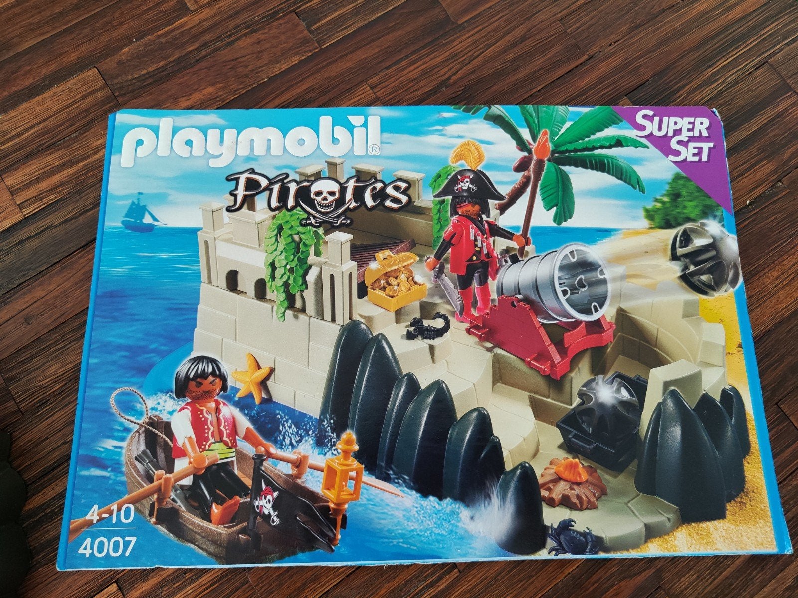 Playmobil Pirates Superset 4007 - Piratenfort met kanon, Pirates, Gebruikt, Complete set, Ophalen of Verzenden