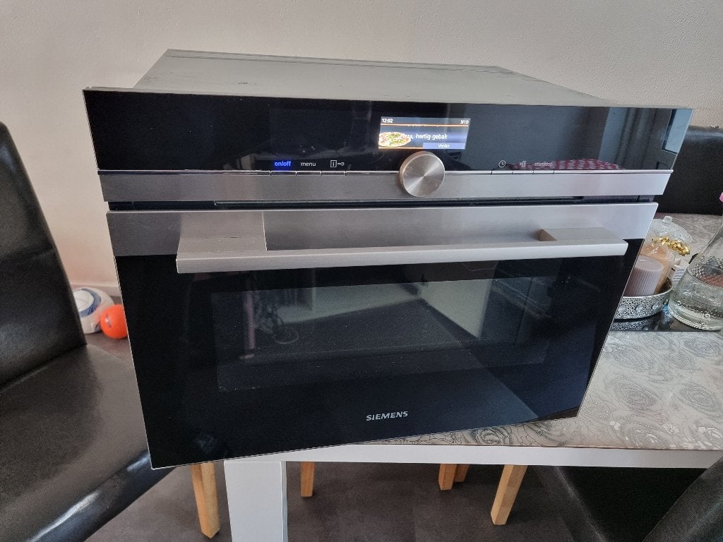 Luxe siemens combi inbouw oven magnetron typenr CM636GNS1, Ophalen, Gebruikt, 60 cm of meer, Siemens