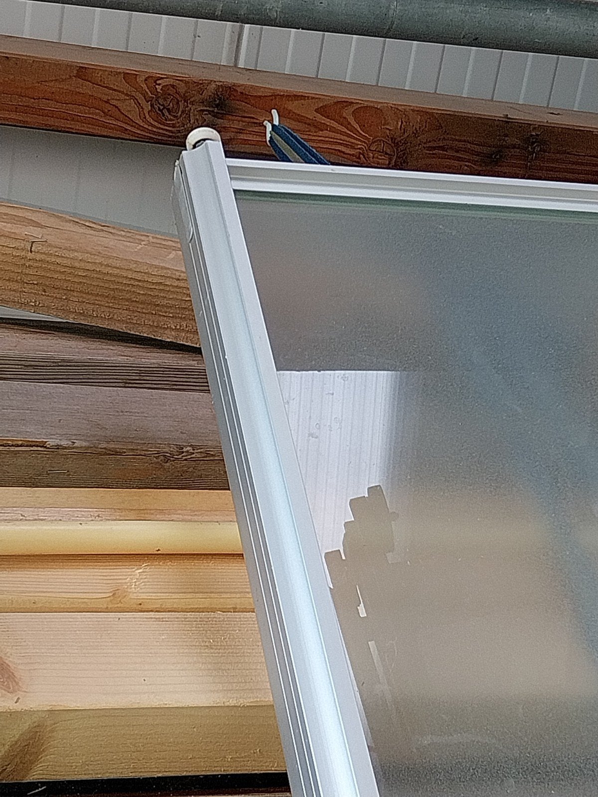 schuifdeuren 3 stuks, Gebruikt, Overige typen, Aluminium, Inclusief glas