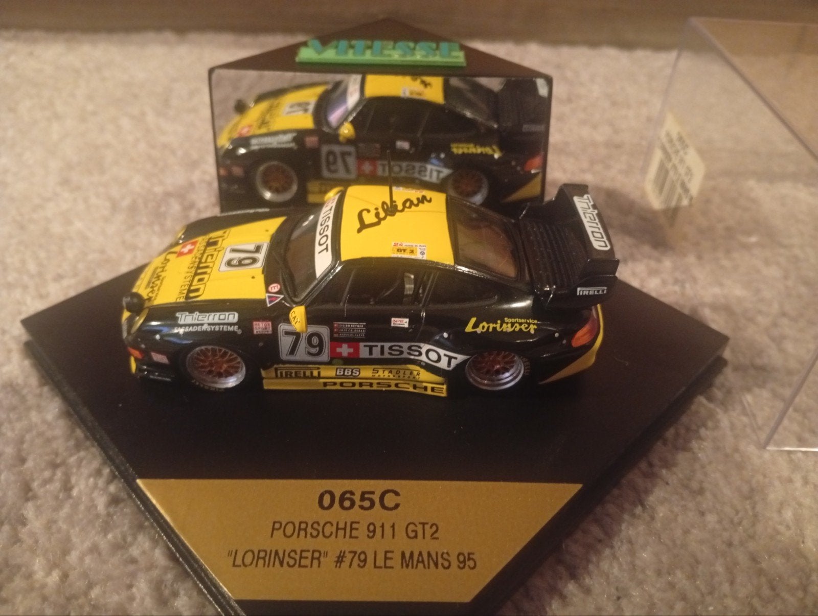 Vitesse Porsche 911 GT2 1:43 Lees goed!, Ophalen of Verzenden, Zo goed als nieuw, Auto, Overige merken