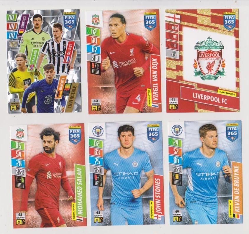 Panini krt FIFA 365 2022, sz. 2021-2022 + UpdEdt, Verzenden, Zo goed als nieuw, Buitenlandse clubs, Poster, Plaatje of Sticker