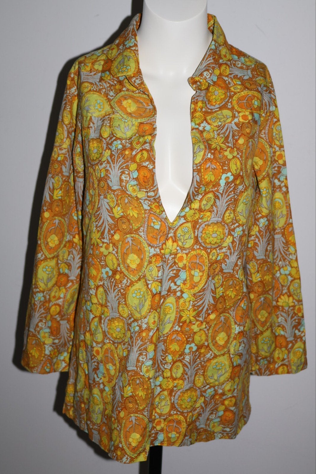 Antik Batik Katoenen Tuniek Blouse Maat L / 42, Meerkleurig, NL, Ophalen of Verzenden, Zo goed als nieuw