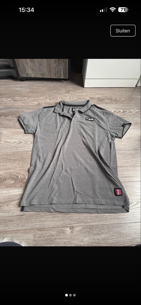F-Side Amsterdam Shirt Grijs Maat L, Ophalen of Verzenden, Gedragen, Maat 52/54 (L), Grijs