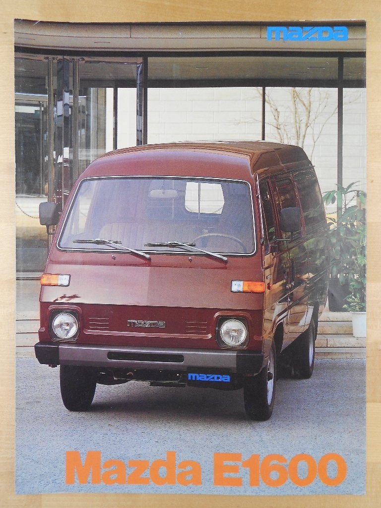Mazda E1600 Brochure 1980 – Bestelwagen & Pick up, Mazda, Ophalen of Verzenden, Zo goed als nieuw, Mazda