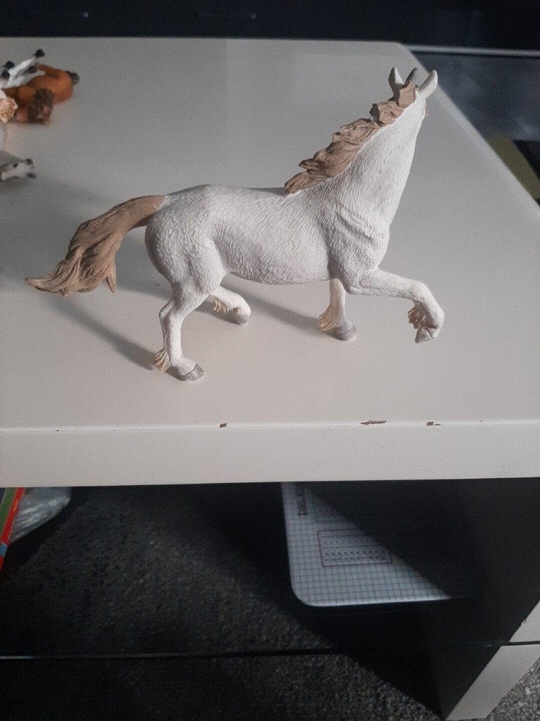 Eenhoorn, dierfiguur Mojo, Ophalen of Verzenden, Gebruikt, Paard, Beeldje of Figuurtje