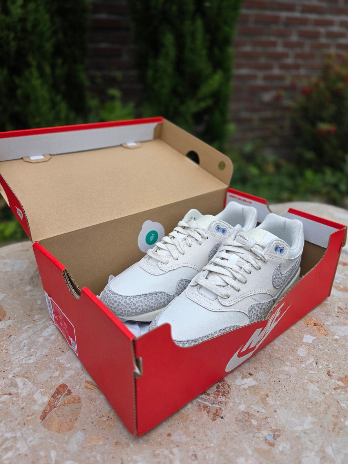 Nieuwe Nike Air Max 1 Safari Summit White (W) - Maat 39, Wit, Nike, Nieuw, Ophalen of Verzenden