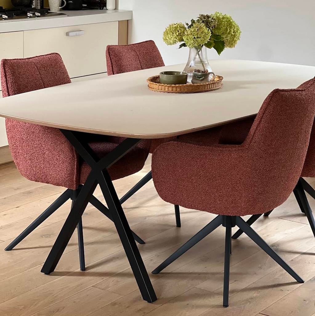 Maatwerk HPL eettafel, alles is mogelijk!, 100 tot 150 cm, Ophalen of Verzenden, Vijf personen of meer, Betaalbaar-Design