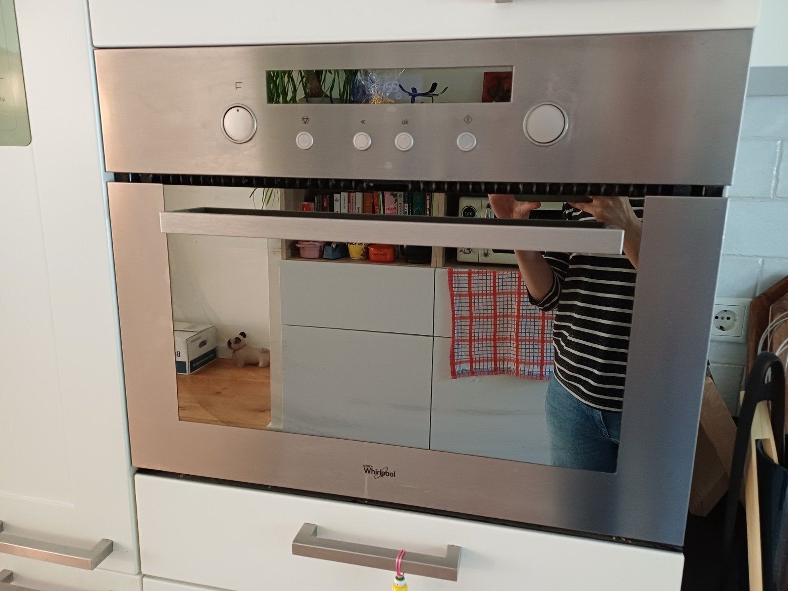 Whirepool inbouw oven (en magnetron), Witgoed en Apparatuur, Ophalen, Whirlpool, Gebruikt, Combi-oven