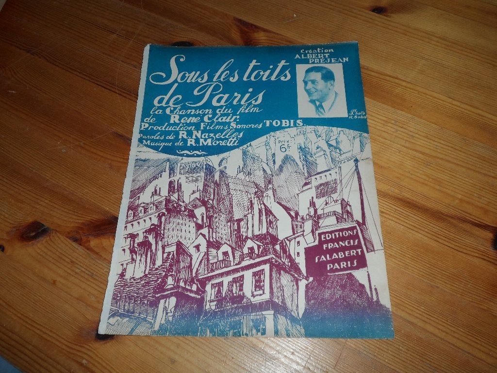 Sous les toits de paris - moretti / nazelles, Muziek en Instrumenten, Bladmuziek, Gebruikt, Gitaar, Ophalen of Verzenden, Artiest of Componist