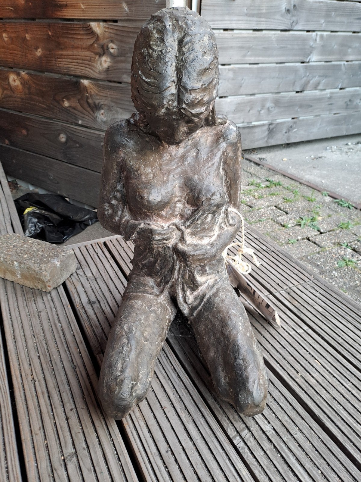 Frank Stoopman - vrouw, Ophalen, 50 - 100 cm, Steen of Keramiek, Beeld