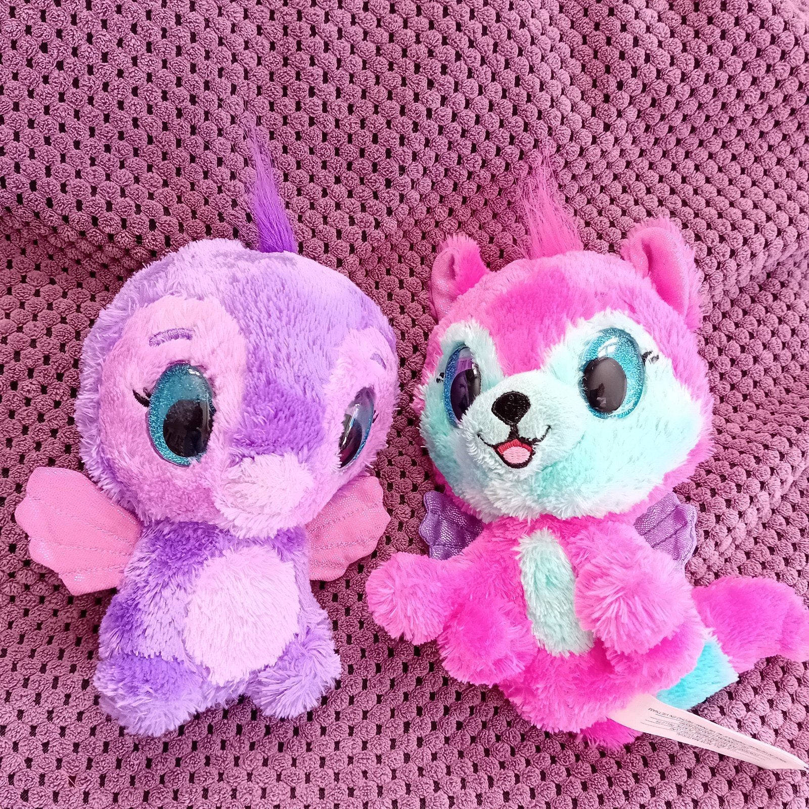 Hatchimals Hatchi Buddies knuffels - Roze en Paars, Gebruikt, Overige merken, Overige karakters, Overige typen