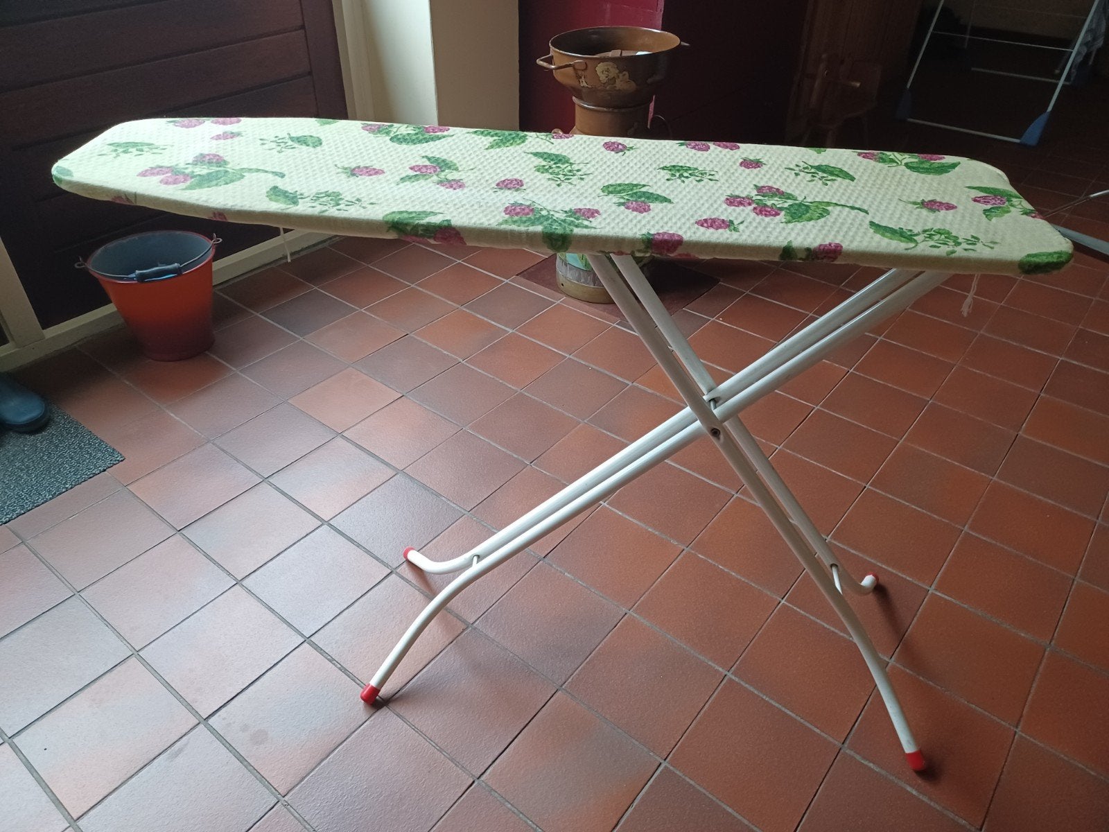 Lichtgewicht Strijkplank met Bloemenprint, Ophalen, Gebruikt
