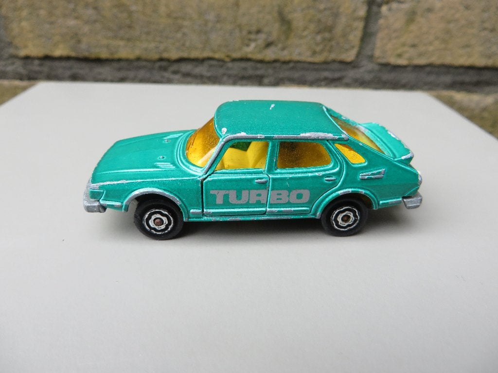 Majorette Saab 900 TURBO groen, Ophalen of Verzenden, Gebruikt, Auto