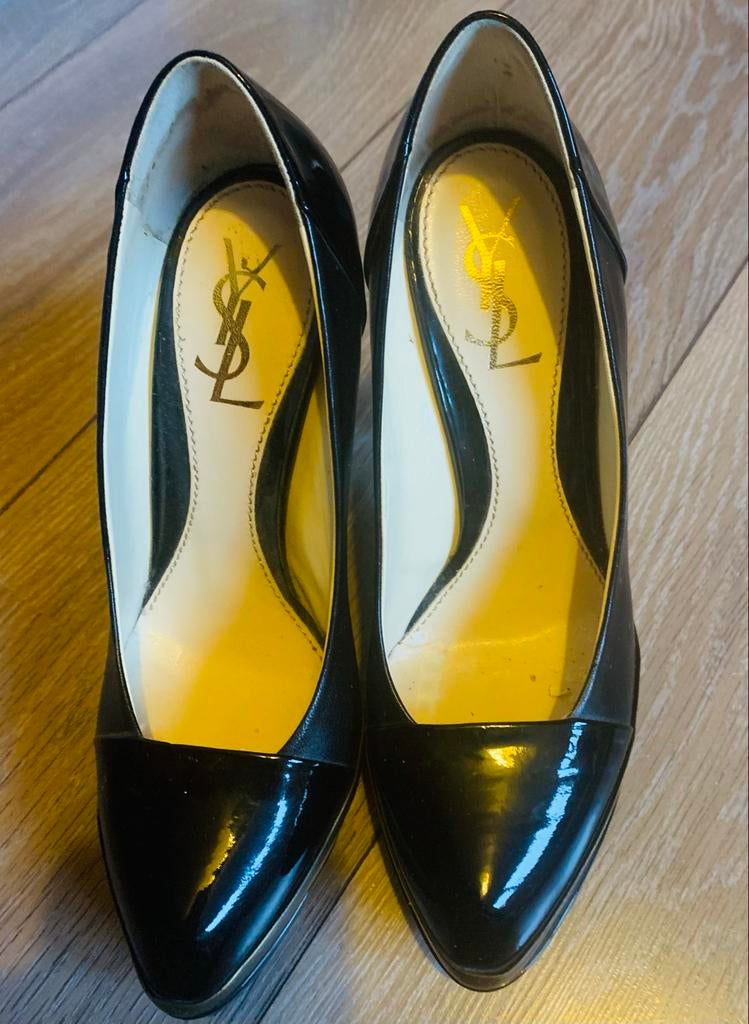 Yves Saint Laurent hakken 15 CM maat 36,5, Ophalen of Verzenden, Gedragen, Zwart, Pumps