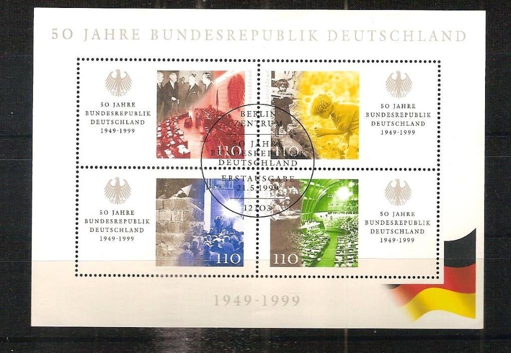 BRD blok 49, Ophalen of Verzenden, BRD, Gestempeld