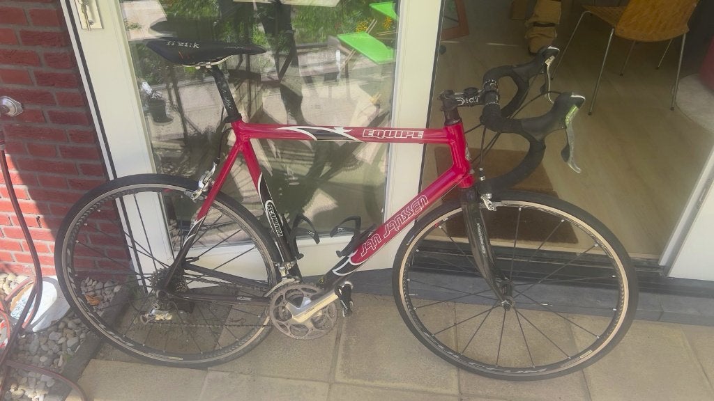 Jan Janssen Equipe - Shimano Ultegra – Fulcrum Racing Zero, 28 inch, Gebruikt, Velgrem, 57 tot 61 cm
