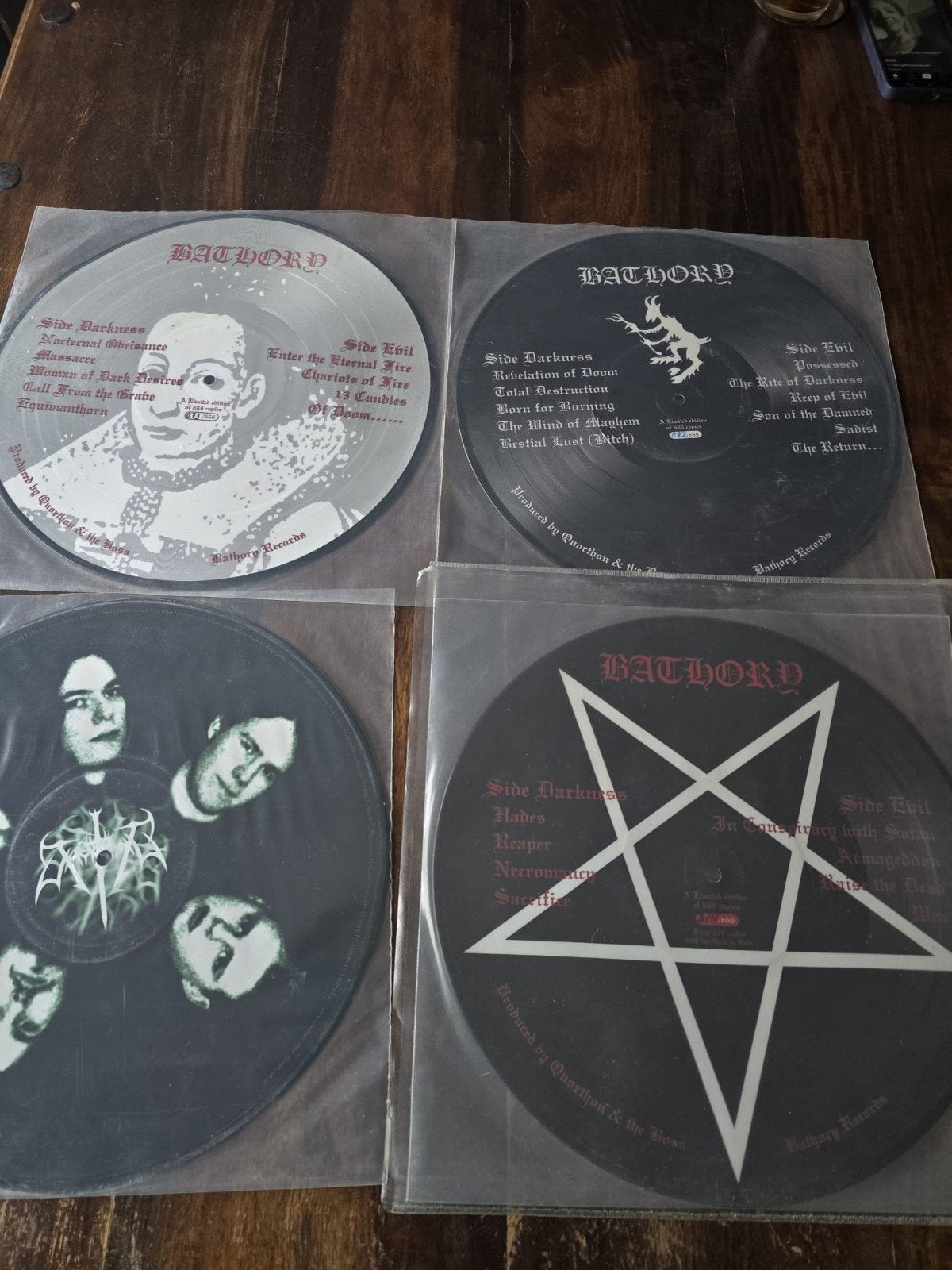 Bathory Heavy Metal Picture LP's - Limited Edition, Ophalen of Verzenden, Zo goed als nieuw