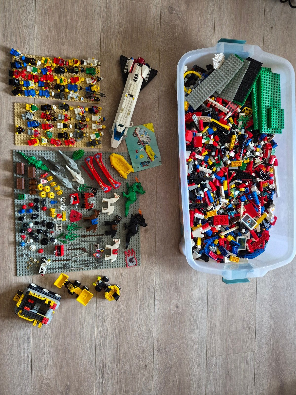 Grote partij LEGO met minifiguren, voertuigen en meer!, Ophalen, Gebruikt, Overige merken
