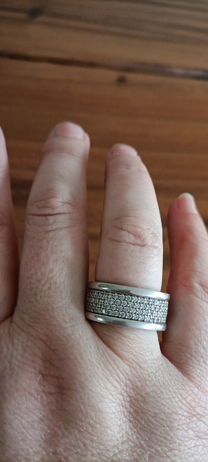 zilveren ring van ti sento maat 56, Ophalen of Verzenden, Zo goed als nieuw, 17 tot 18, Dame