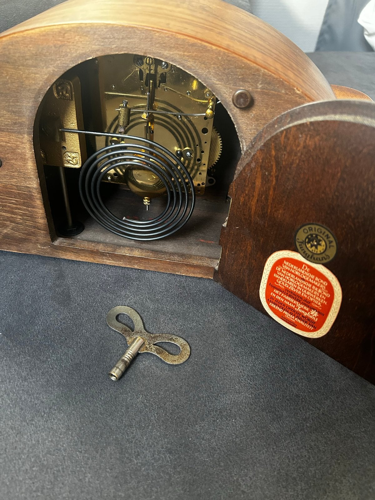 Foto 2 van Antieke Junghans pendule tafelklok uit 1913