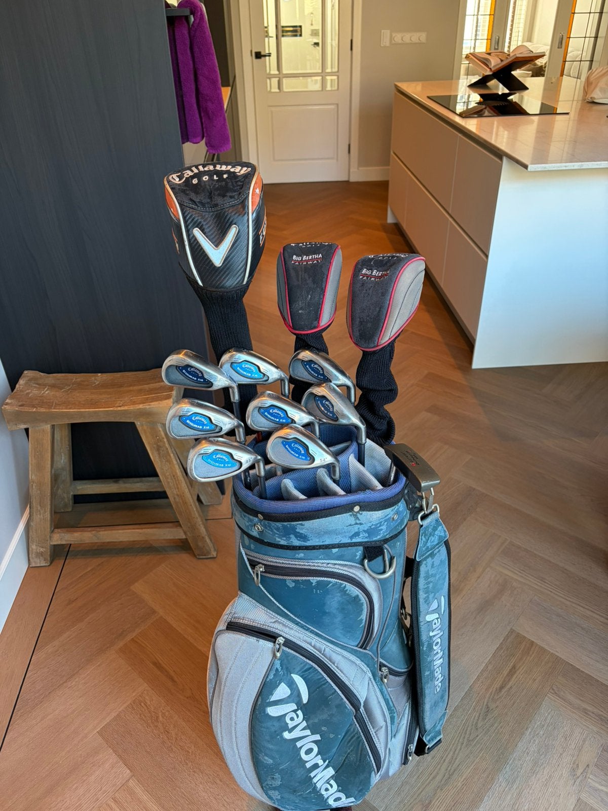Callaway heren golfset ijzers, driver, houten, putter, tas, Ophalen of Verzenden, Zo goed als nieuw, Set, Callaway