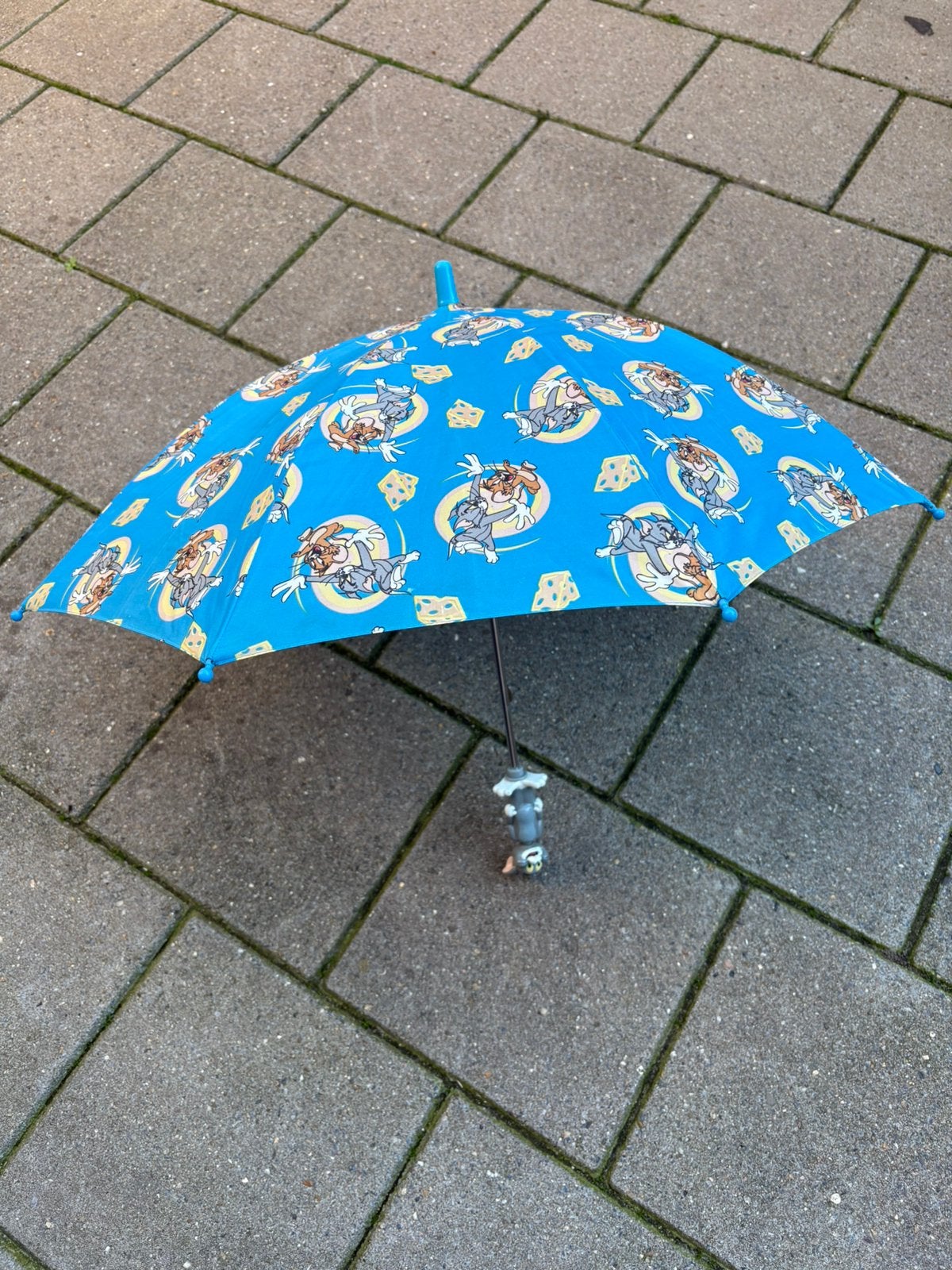 Vintage Tom en Jerry Kinderparaplu met Uniek Tom 3D-Handvat, Ophalen of Verzenden, Zo goed als nieuw