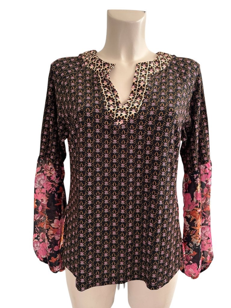 Tessa Koops shirt lange mouw NIEUW M, Maat 38/40 (M), Bruin, Nieuw, Ophalen of Verzenden