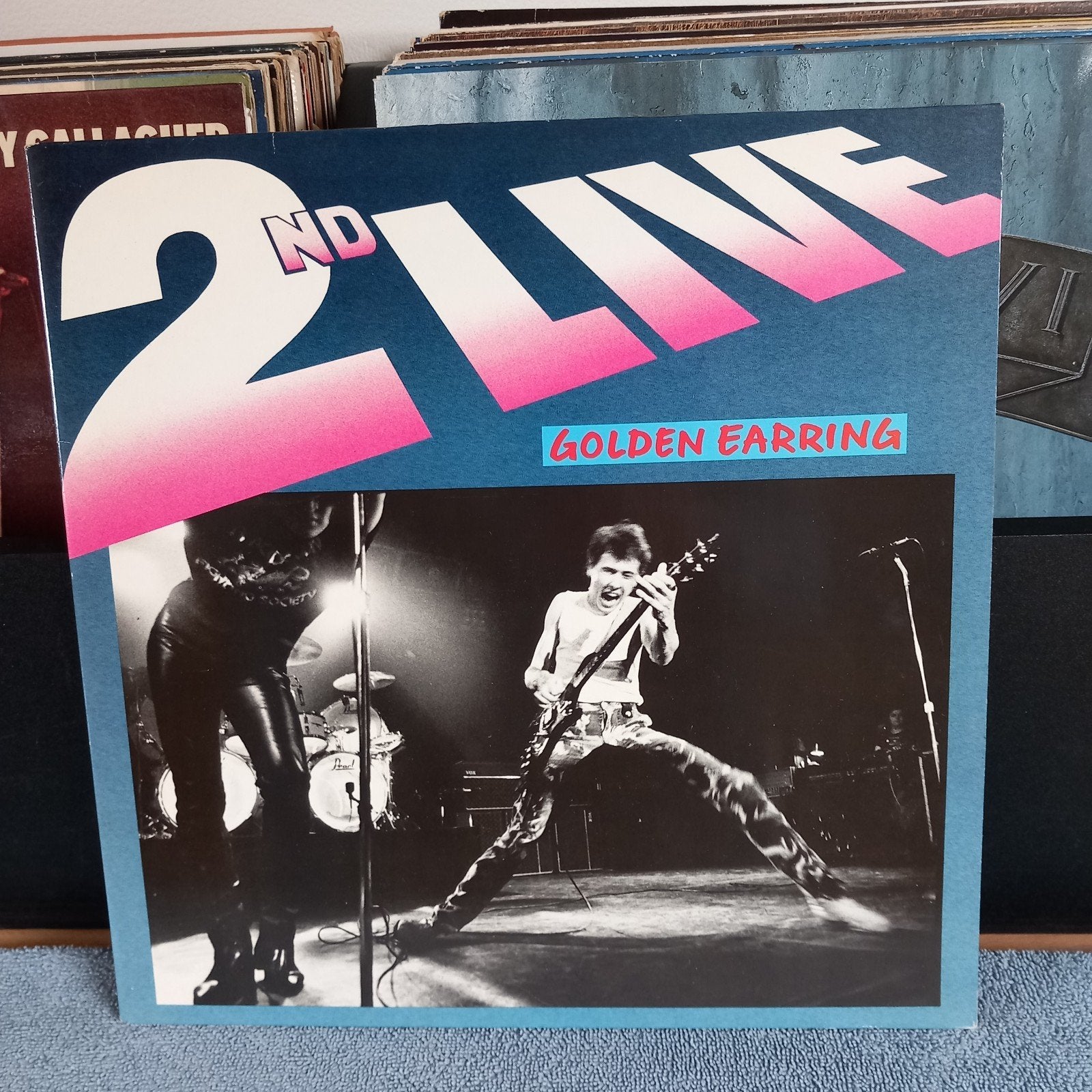 Lp golden earring 2nd live  2 lp,s, Ophalen of Verzenden, Zo goed als nieuw, 12 inch