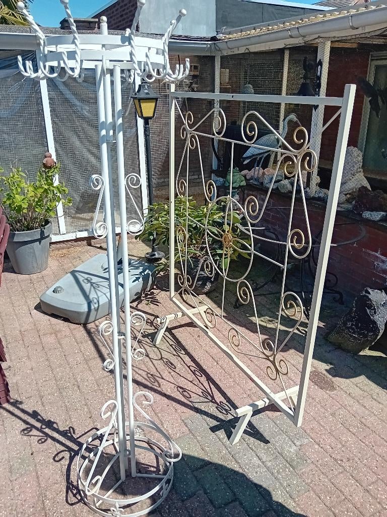 roomdivyder met kapstok staande, Huis en Inrichting, Woonaccessoires | Kapstokken, Ophalen, Gebruikt, Metaal, Staande kapstok