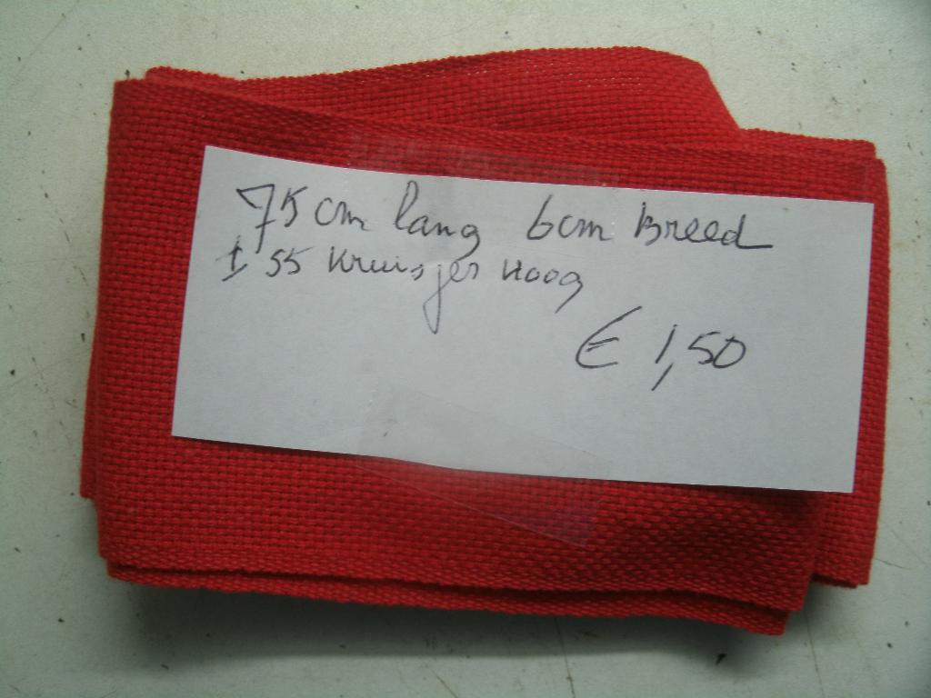 bg 68 band 75L 6cm br 55kr hoog 30gr  1,50, Ophalen of Verzenden, Nieuw, Patroon