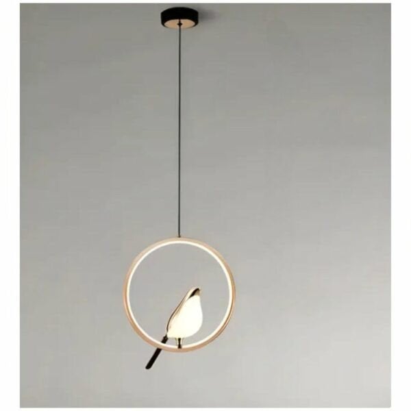 LED Ekster hanglamp design, Nieuw, Ophalen of Verzenden, Design, Scandinavisch, modern, natuur, Minder dan 50 cm