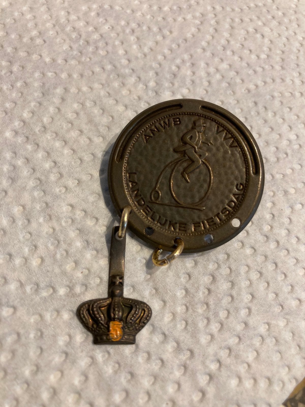 Fiets medaille, Ophalen of Verzenden, Overige materialen