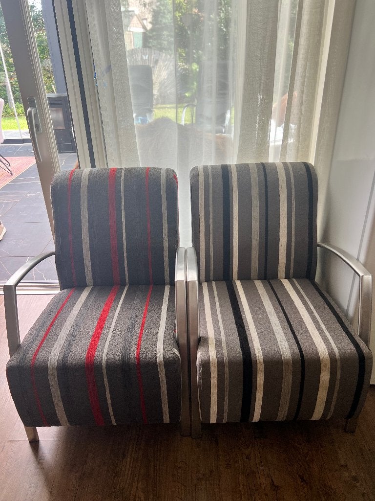 2 fauteuils, Huis en Inrichting, Fauteuils, Ophalen, Gebruikt, 75 tot 100 cm, Stof