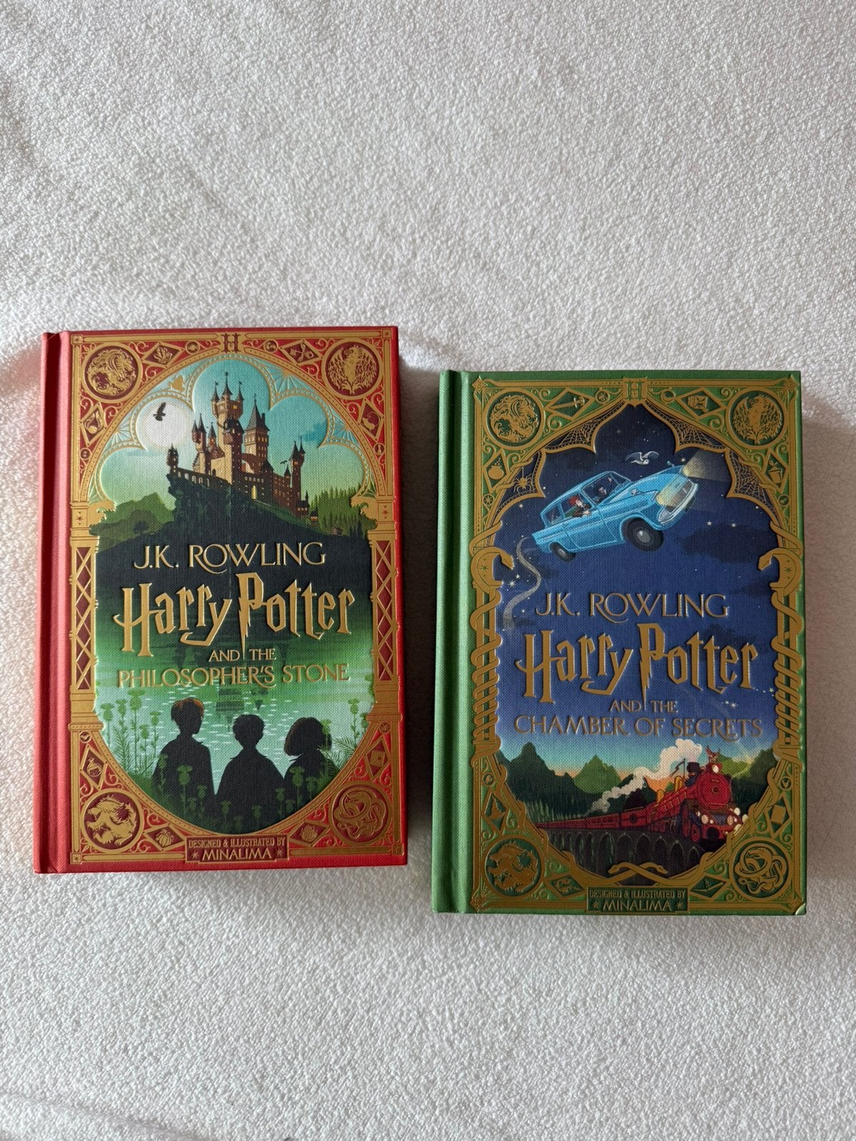 Harry Potter boek Minalima 1 en 2 (set), Boeken, Ophalen, Zo goed als nieuw
