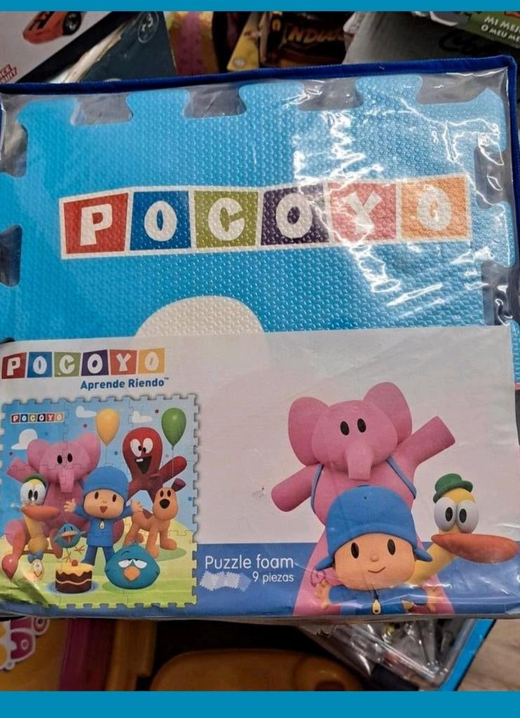 Pocoyo Puzzle Vloertegels - Gumm - 9 Stuks, Onbekend, Nieuw, Ophalen of Verzenden, Onbekend