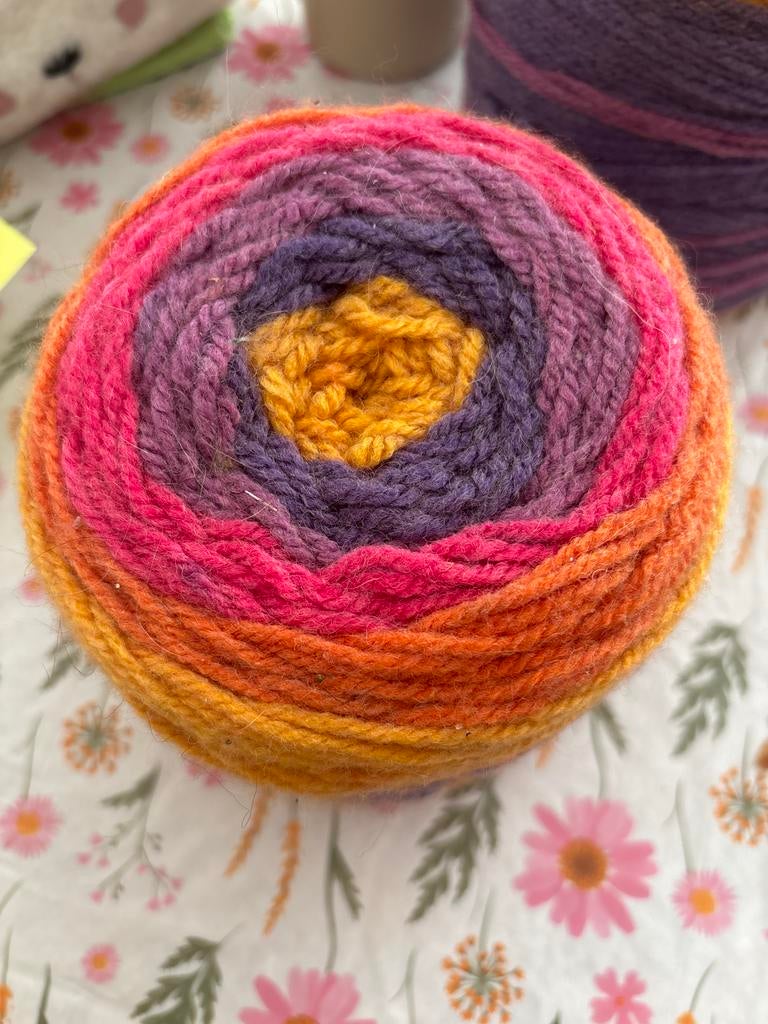 Caron Cakes garen - Kleurrijk verloopgaren, Ophalen of Verzenden, Zo goed als nieuw, Breien of Haken, Wol of Garen