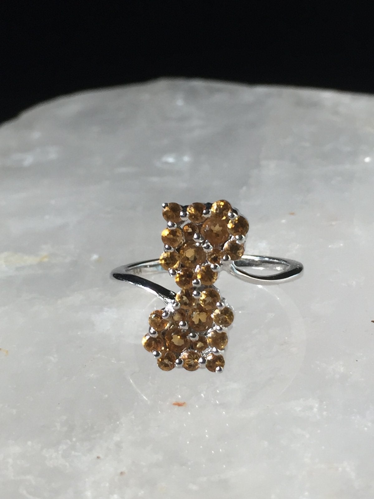 Citrien 2 hartjes beschermt geluk liefde welvaart succes, Sieraden, Tassen en Uiterlijk, Ringen, Geel, Nieuw, Ophalen of Verzenden