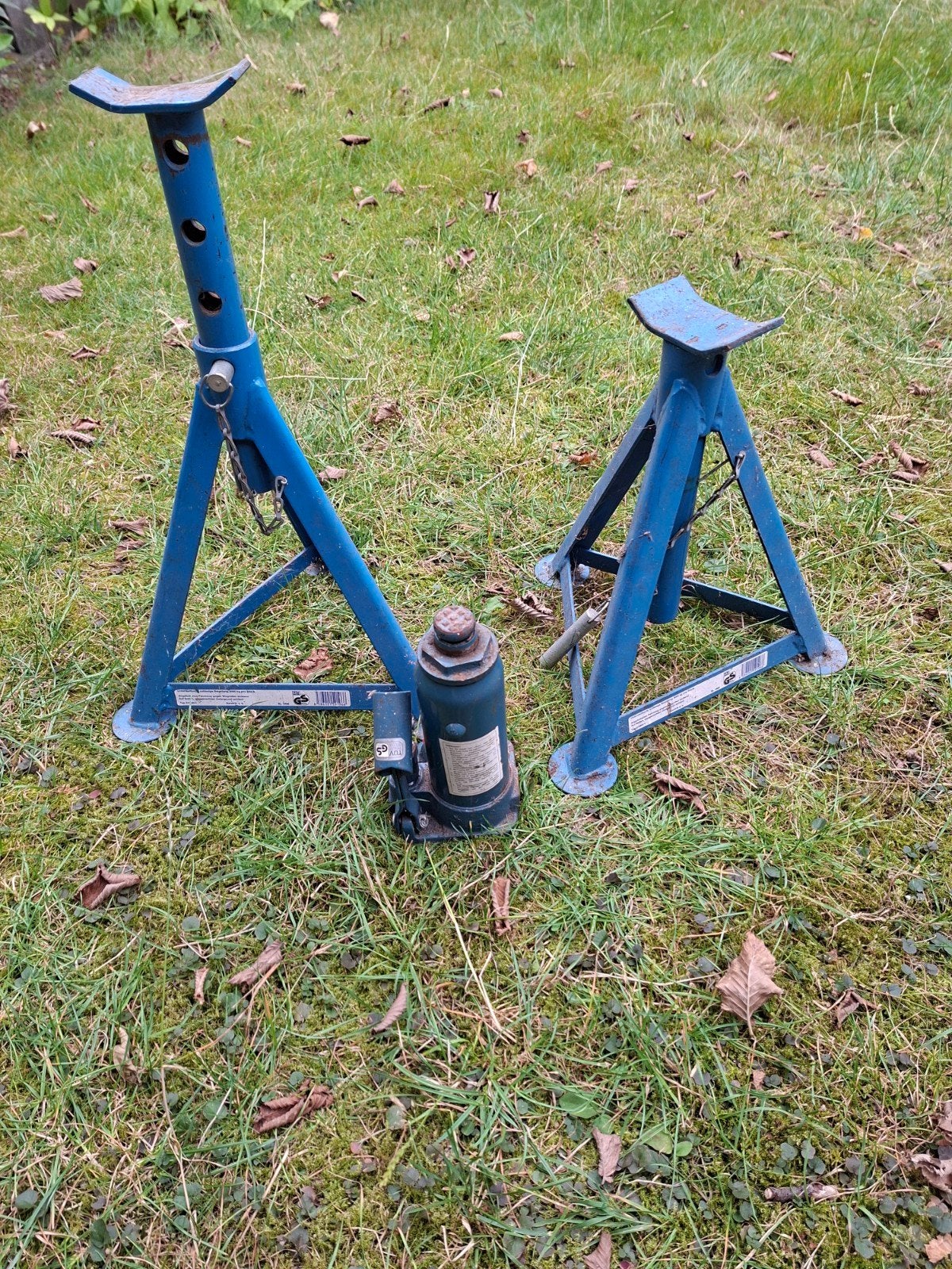 Te koop: 2 Autobokken en 1 potkrik, Ophalen of Verzenden, Hydraulisch, Potkrik