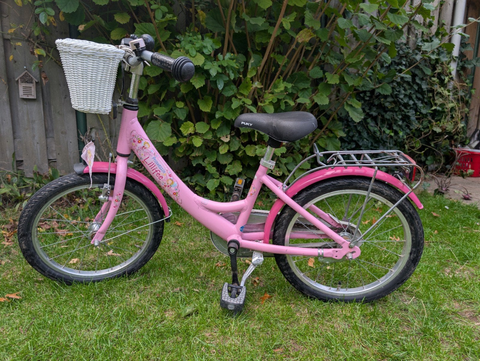 Meisje kinderfiets met mandje - 16 inch, Ophalen, Terugtraprem, Puky, 16 tot 20 inch