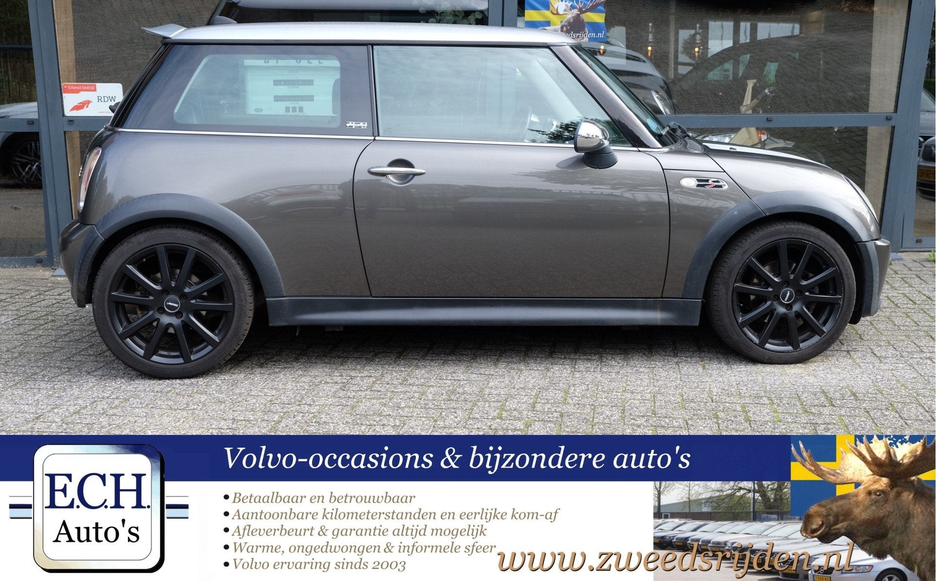 MINI 3-deurs 1.6 Cooper S Park Lane, Leer (bj 2005), Auto's, Voorwielaandrijving, Gebruikt, 4 cilinders, 4 stoelen