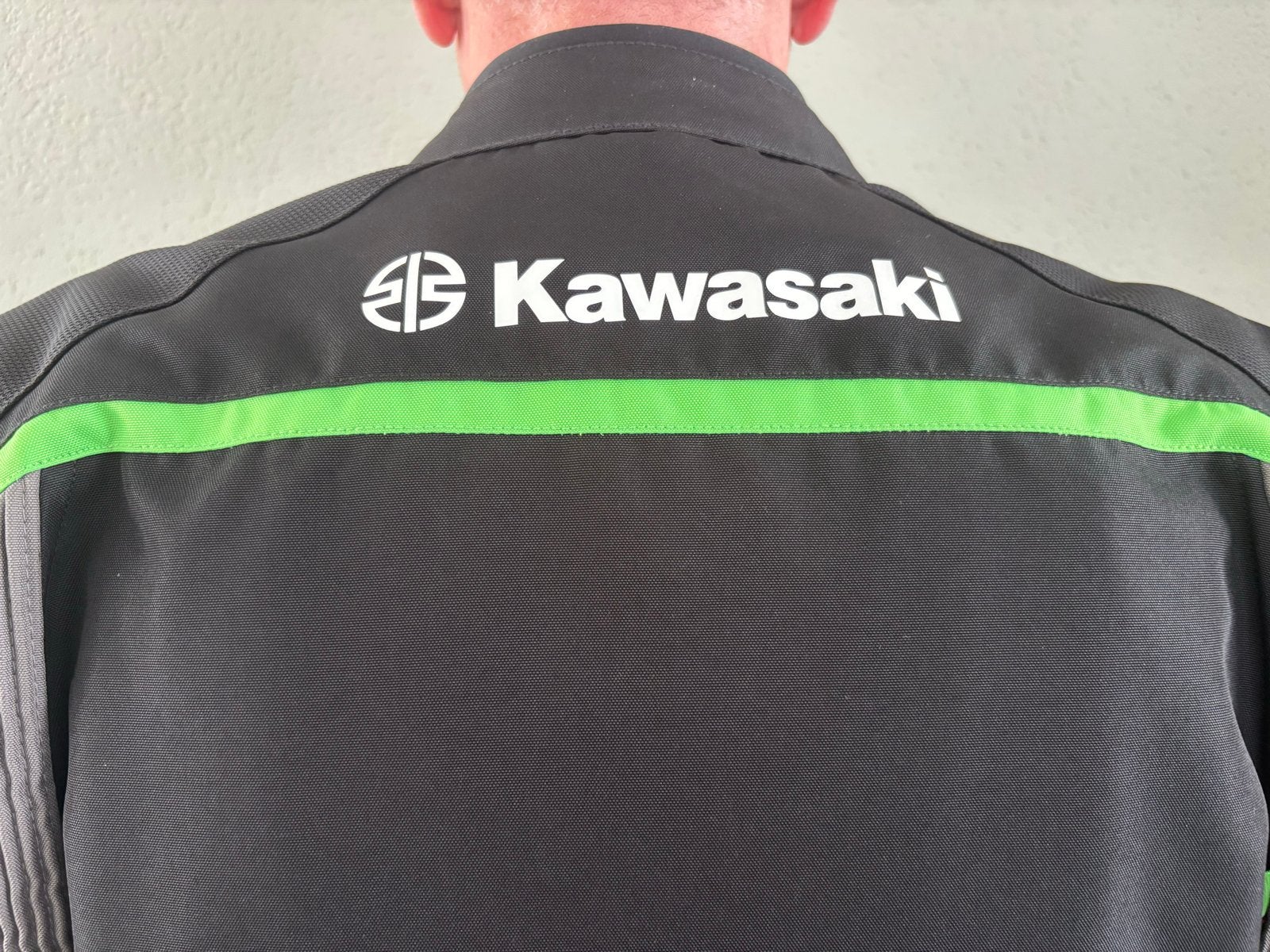 Kawasaki Motorjas - Zwart/Groen, Ophalen of Verzenden, Tweedehands, Heren, Jas | textiel