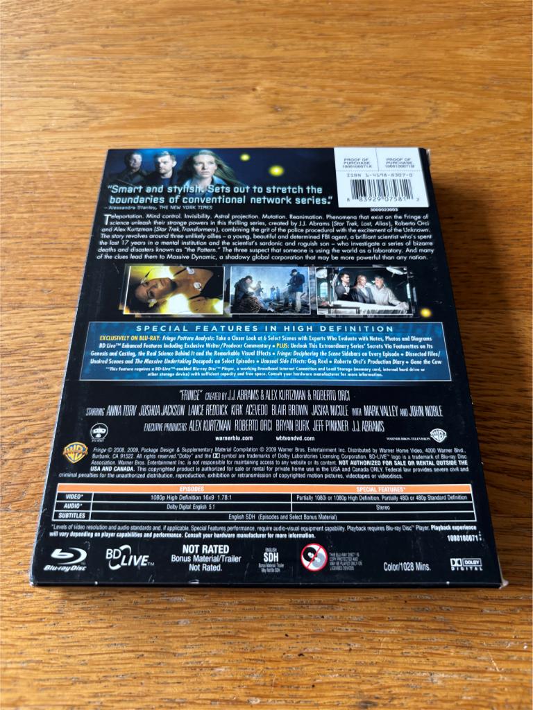 Blu-ray's Fringe - Seizoen 1 - N-NLO, Cd's en Dvd's, Blu-ray, Ophalen of Verzenden, Gebruikt, Tv en Series