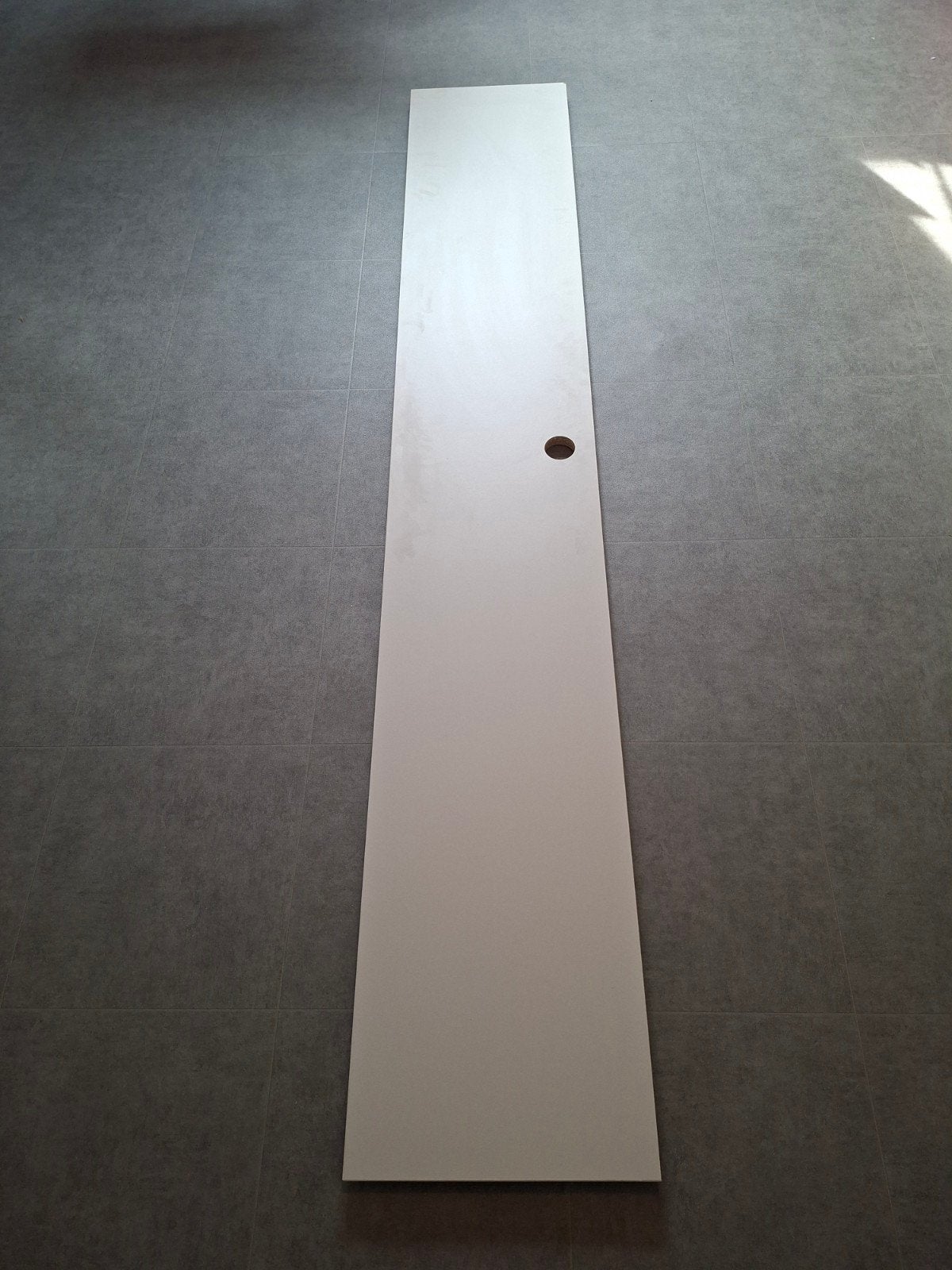 Crèmekleurige MDF plaat 240x40 cm - Gratis af te halen, Ophalen, Gebruikt, Minder dan 25 mm, 200 tot 250 cm