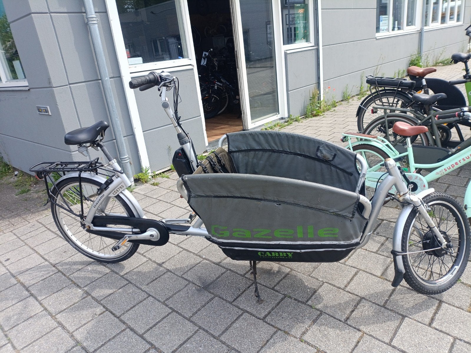 Gazelle Cabby Bakfiets - elektrisch, Ophalen of Verzenden, Gazelle, Huif