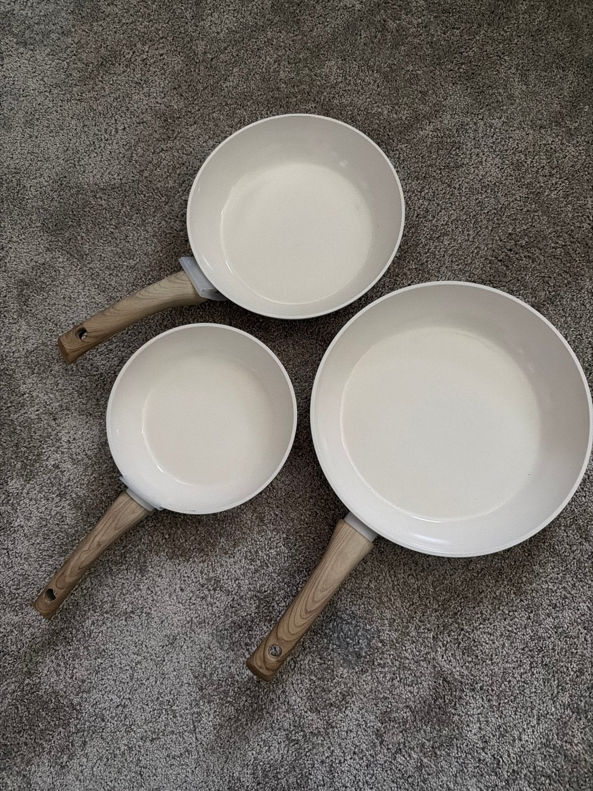 Cook & Pan Pannenset - 3 koekenpannen met antiaanbaklaag, Huis en Inrichting, Antiaanbaklaag, Pannenset, Ophalen of Verzenden