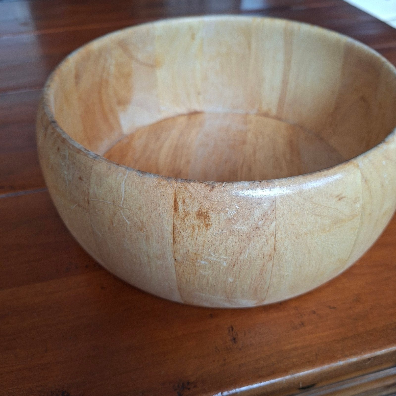 houten slabak, Ophalen of Verzenden, Gebruikt, Rond, Hout