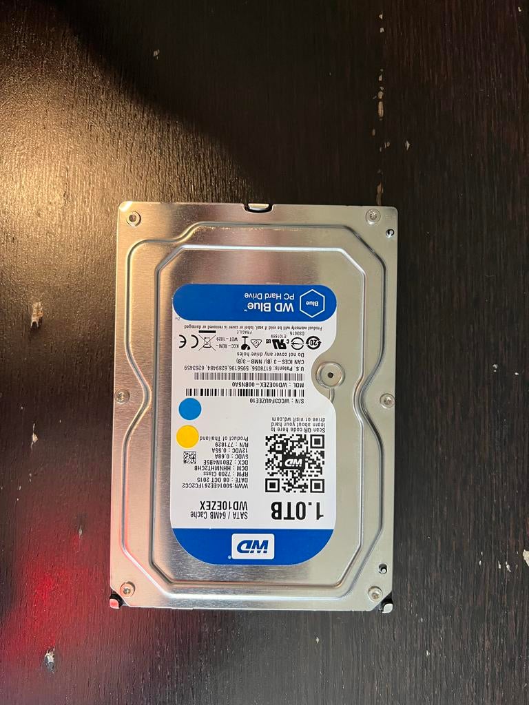 Western Digital 1TB HDD - Zo goed als nieuw, Computers en Software, Harde schijven, Intern, Nieuw, Ophalen of Verzenden, Desktop